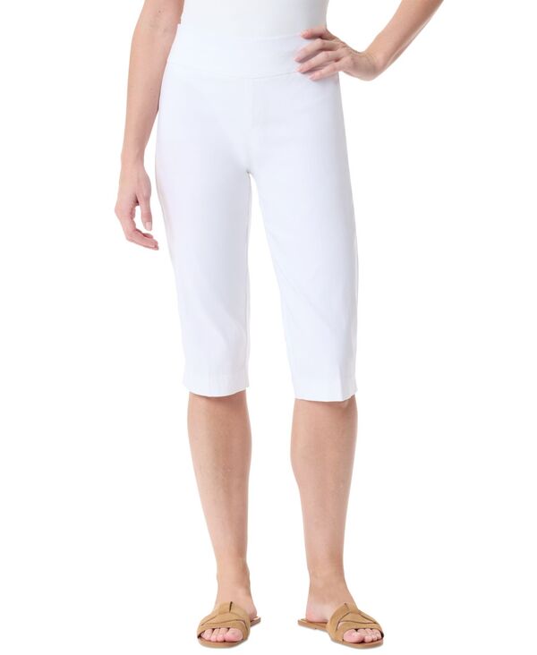 グロリアバンデービルト レディース ボトムス カジュアルパンツ パンツ キャップ Gloria Vanderbilt Women's Pull-On Slim Capri Trousers Vintage White ホワイト