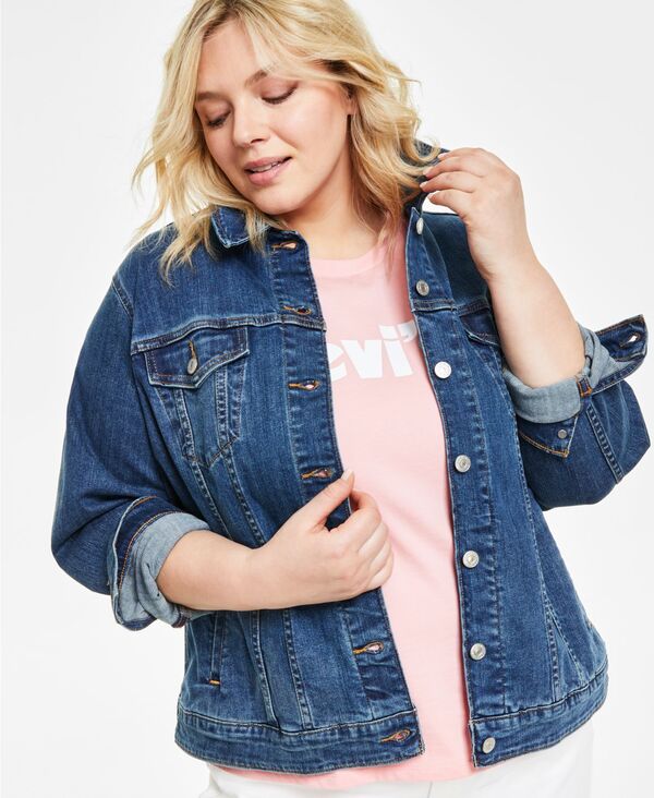 リーバイス レディース アウター ジャケット・ブルゾン コットン デニム ジャケット Levi's Women's Original Cotton Denim Trucker Jacket XS-4X Sweet Jane デニム