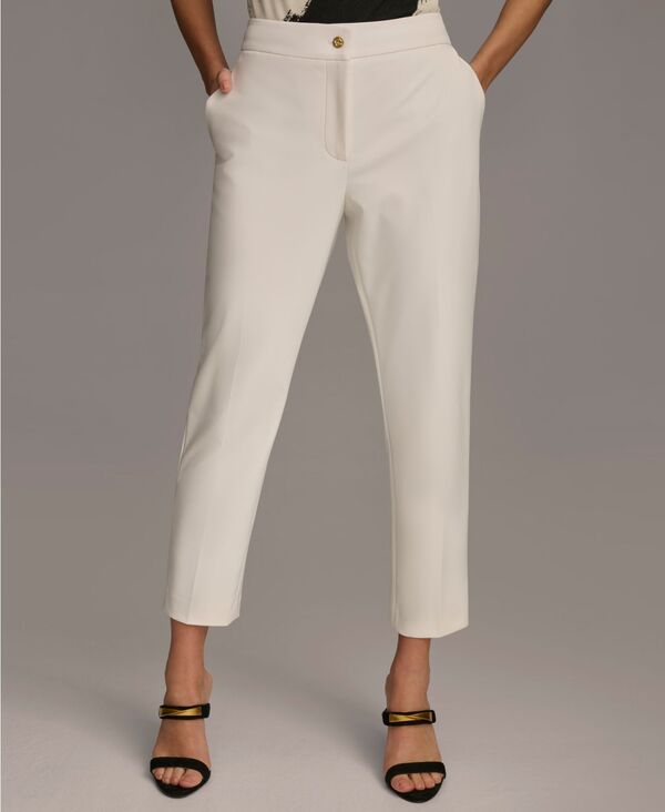 ダナ キャラン ニューヨーク レディース ボトムス カジュアルパンツ パンツ アンクル Donna Karan New York Women's Slim-Leg Ankle Pants Cream クリーム