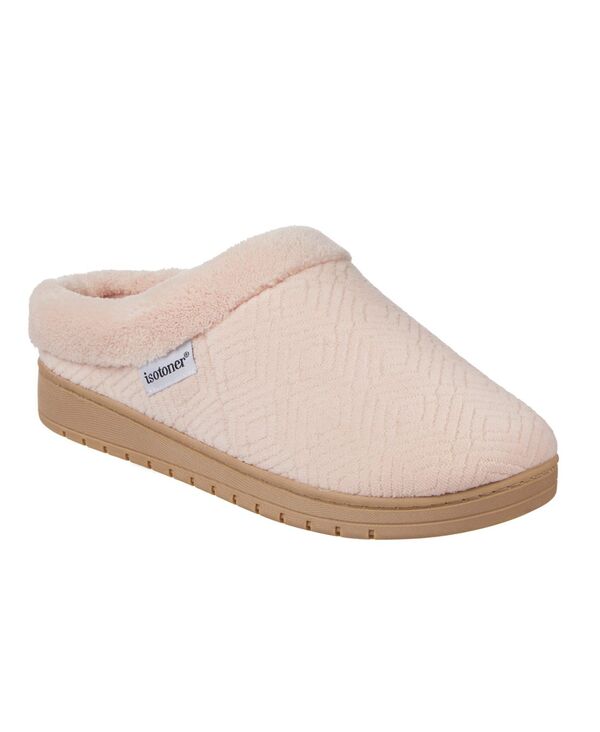 アイソトナー レディース シューズ サンダル パイル Isotoner Signature Women's Gemma Diamond Microterry Clog Slippers Evening Sand サンド|ReVida 店