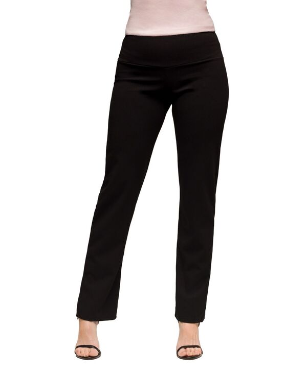 24 セブンコンフォート レディース ボトムス カジュアルパンツ ハイウエスト パンツ 24seven Comfort Apparel Women's Comfortable Stretch High Waist Dress Pants Black ブラック