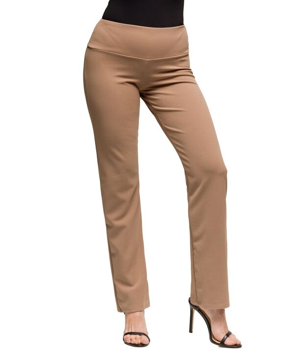 24 セブンコンフォート レディース ボトムス カジュアルパンツ ハイウエスト パンツ 24seven Comfort Apparel Women's Comfortable Stretch High Waist Dress Pants Mocha モカ