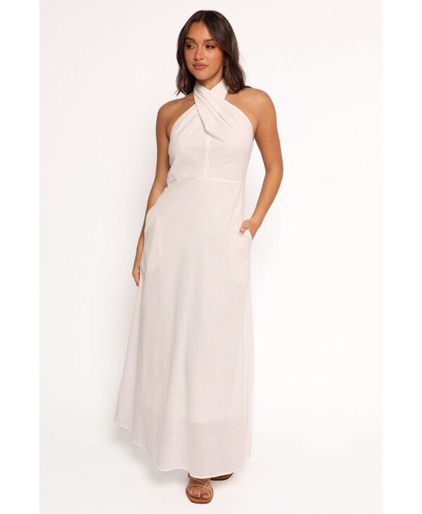 Petal and Pup レディース トップス ワンピース マキシワンピース マキシ ホルター Petal and Pup Women's Betsy Halterneck Maxi Dress White ホワイト|ReVida 店