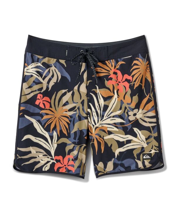 クイックシルバー メンズ 水着 ハーフパンツ・ショーツ ショートパンツ シルク Quiksilver Men's Surfsilk Scallop 19 Boardshorts Black ブラック