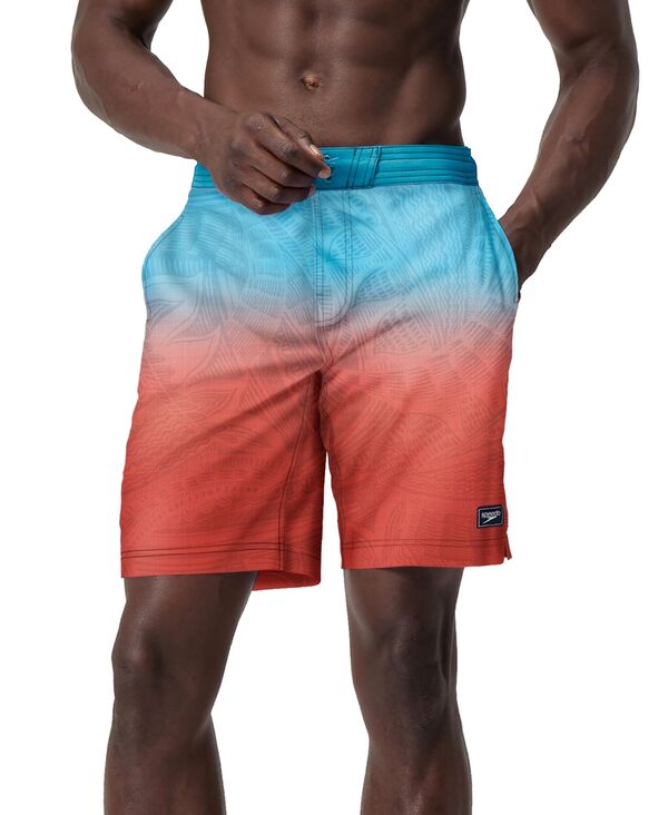 スピード メンズ 水着 ハーフパンツ・ショーツ ショートパンツ Speedo Men's Island Flow Bondi Basin Ombre Drawstring 9 Boardshorts Red レッド 10,570円