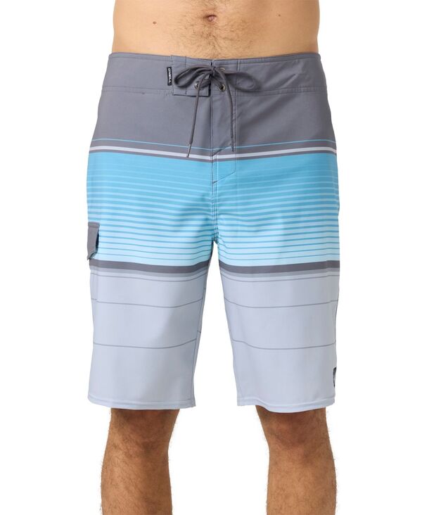 オニール メンズ 水着 ハーフパンツ・ショーツ ショートパンツ O'Neill Men's Lennox Stripe Shorts Gray グレー