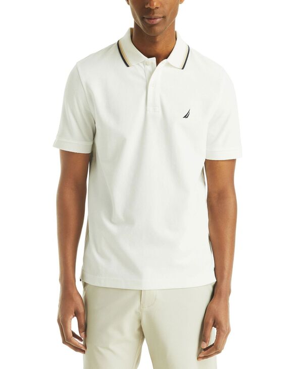 ナウティカ メンズ トップス ポロシャツ Nautica Men's Textured Polo Shirt Sail White ホワイト|ReVida 店