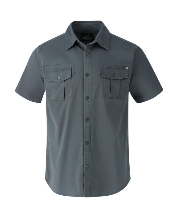 ソログッド メンズ トップス シャツ Thorogood Men's Short Sleeve Utility Button Up Shirt Vintage slate スレート