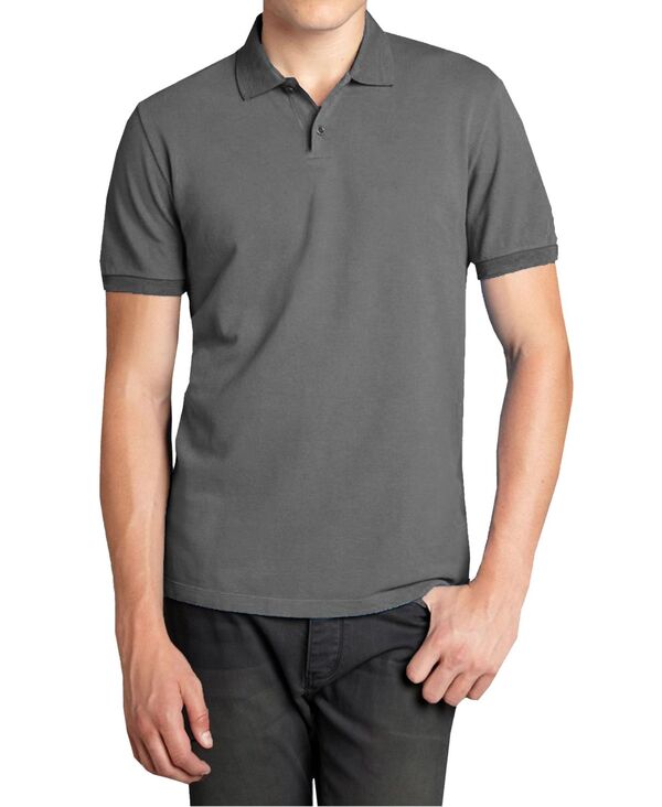 ギャラクシーバイハルビック メンズ トップス ポロシャツ Galaxy By Harvic Men's Polo Avenue Short Sleeve Pique Polo Shirt Charcoal チャコール