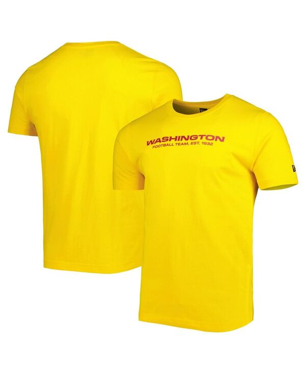 ニューエラ メンズ トップス Tシャツ New Era Men's Yellow Washington Commanders League Tonal T-Shirt Yellow イエロー