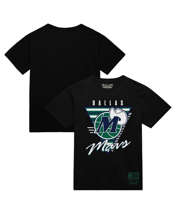 ミッチェル&ネス メンズ トップス Tシャツ ロゴ Mitchell & Ness Men's Black Dallas Mavericks Worldwide Collection Tri-Logo T-Shirt Black ブラック