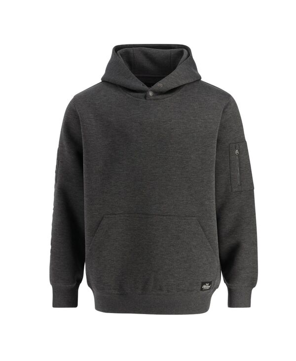 ソロ好ましい メンズ アウター パーカー・スウェット トール パーカー Thorogood Big \u0026 Tall Water Repellent Snap Neck Performance Pullover Hoodie Charcoal heather 濃灰色