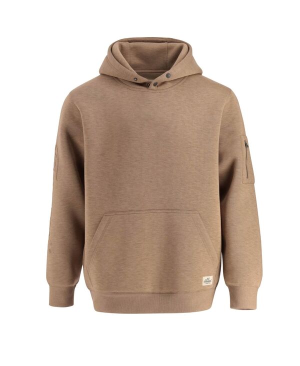 ソロ好ましい メンズ アウター パーカー・スウェット トール パーカー Thorogood Big \u0026 Tall Water Repellent Snap Neck Performance Pullover Hoodie Otter heather ギョリュウモドキ