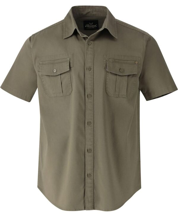 ソログッド メンズ トップス シャツ Thorogood Men's Short Sleeve Utility Button Up Shirt Tea leaf