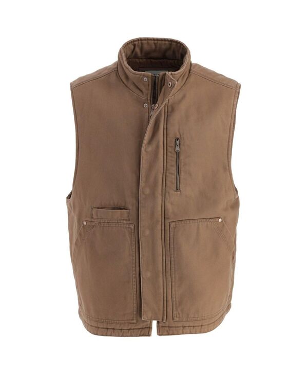 ソログッド メンズ トップス ベスト Thorogood Men's Heritage Stone Washed Canvas Vest Otter ストーン