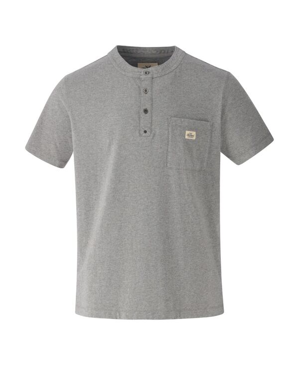 ソログッド メンズ トップス Tシャツ ヴィンテージ Thorogood Men's Vintage Wash Short Sleeve Pocket Henley Medium light heather gray グレー|ReVida 店