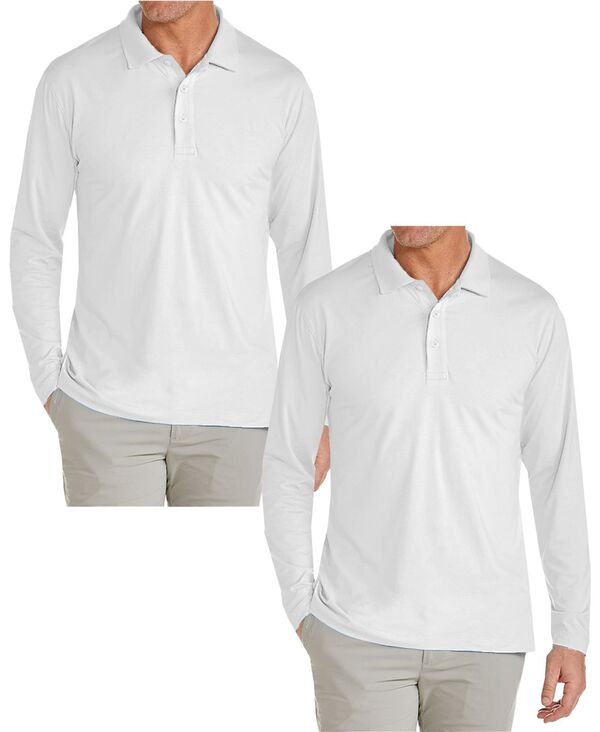 ギャラクシーバイハルビック メンズ トップス スポーツシャツ Galaxy By Harvic Men\u0027s 2-Pack Jump Start Modern Fit Polo Shirt white白いこと