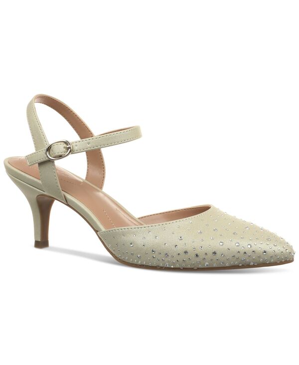 スタイルアンドコー レディース シューズ パンプス ヒール Style & Co Women's Gwenn Evening Shimmer Heels Platino Shimmer