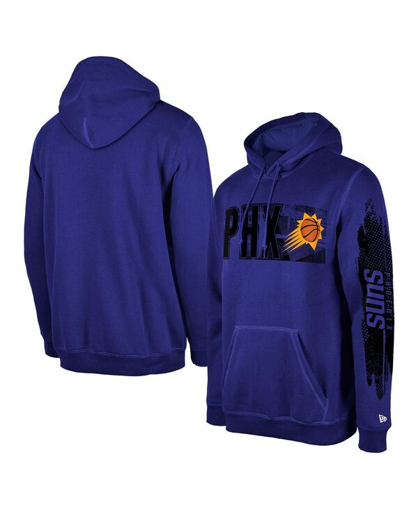 ニューエラ メンズ アウター パーカー・スウェット パーカー New Era Men's Phoenix Suns Purple Tip-Off Collection Pullover Hoodie Purple パープル