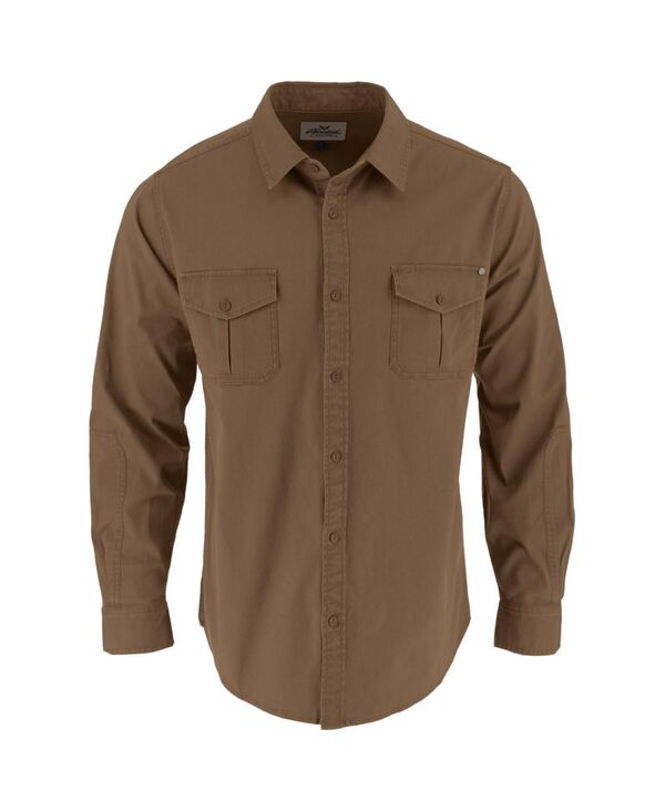 ソログッド メンズ トップス シャツ ボタンダウン ダウン Thorogood Men's Utility Stretch Shop Long Sleeve Button Down Shirt Otter