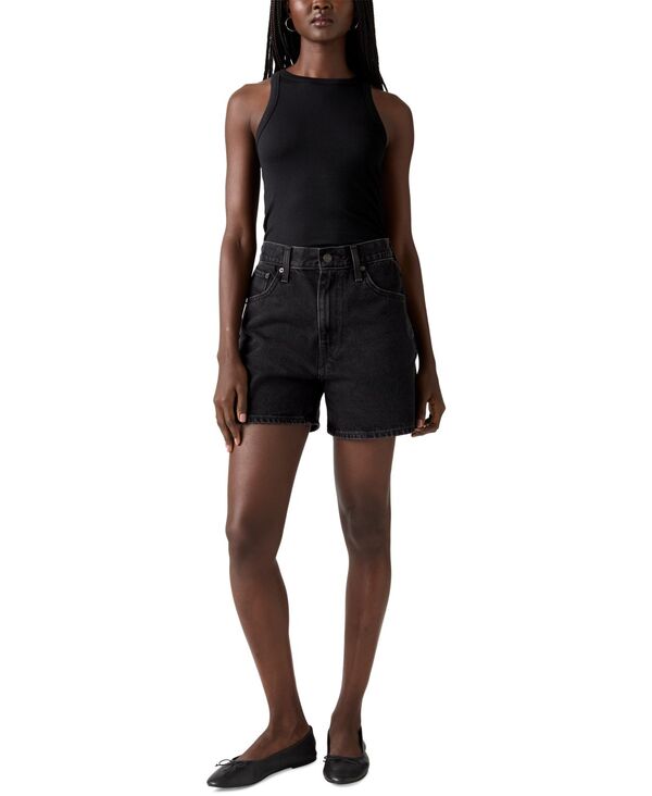 リーバイス レディース ボトムス ハーフパンツ・ショーツ ショートパンツ コットン デニム Levi's Women's Cotton Cinch-Waist Denim Shorts Open Mind デニム