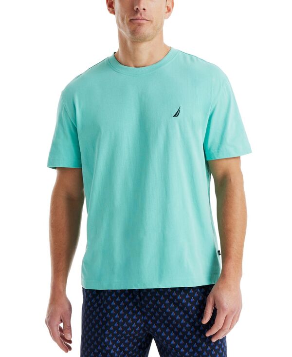 ナウティカ メンズ トップス Tシャツ Nautica Men's Short Sleeve Sleep T-Shirt Poolside Aqua アクア