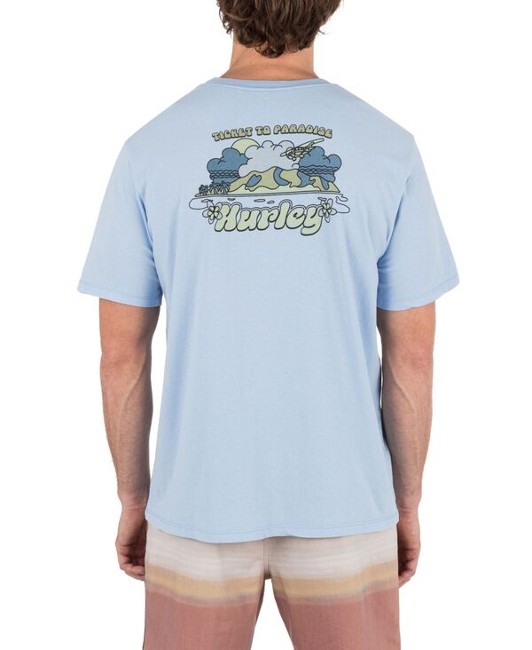 ハーレー メンズ トップス Tシャツ Hurley Men Visitor Short Sleeve T-Shirt Eifel blue ブルー