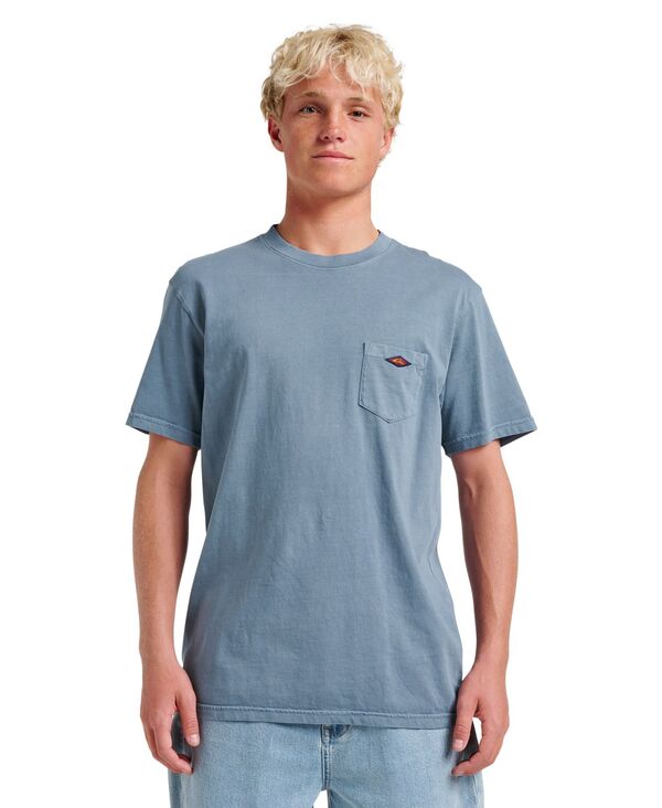 クイックシルバー メンズ トップス Tシャツ Quiksilver Men's Saltwater Short Sleeve T-Shirt China blue ブルー