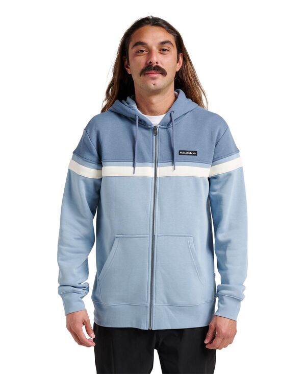 クイックシルバー メンズ アウター パーカー・スウェット パーカー Quiksilver Men's Surf Zip Hoodie Ashley blue ブルー｜ReVida 店