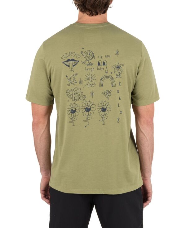 ハーレー メンズ トップス Tシャツ Hurley Men's Stipple Short Sleeve T-Shirt Cactus root