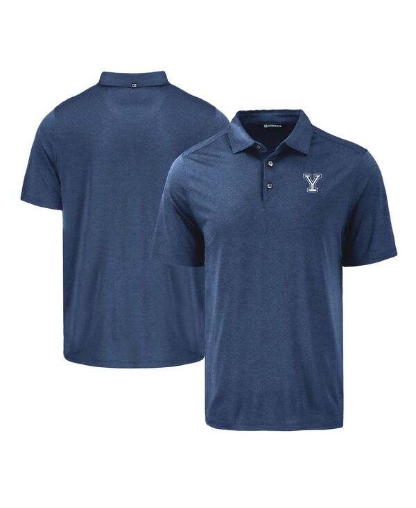 カッターアンドバック メンズ トップス ポロシャツ Cutter & Buck Men's Navy Yale Bulldogs Coastline Epic Comfort Eco Polo Shirt Navy ネイビー 12,030円