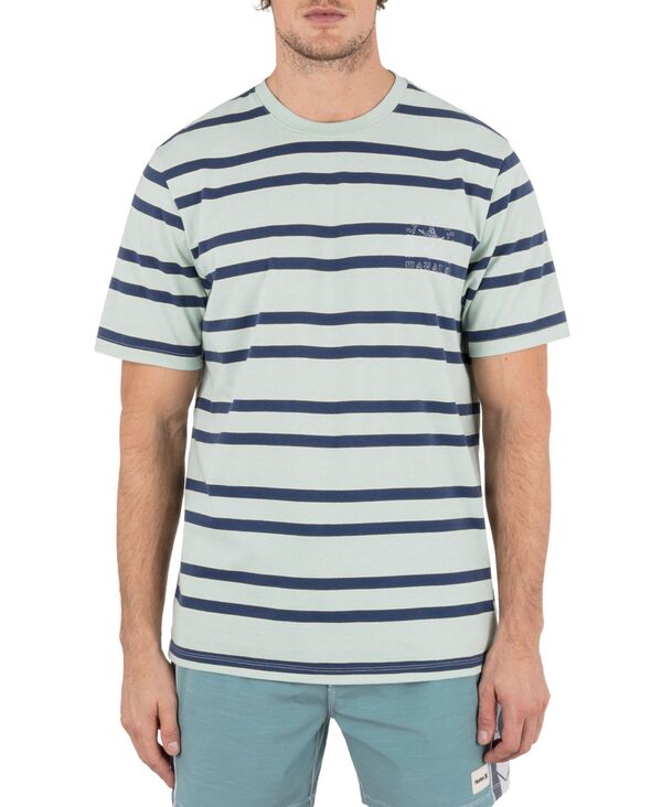 ハーレー メンズ トップス Tシャツ Hurley Men's Naturals Stripe Short Sleeve T-Shirt Fragement ストライプ
