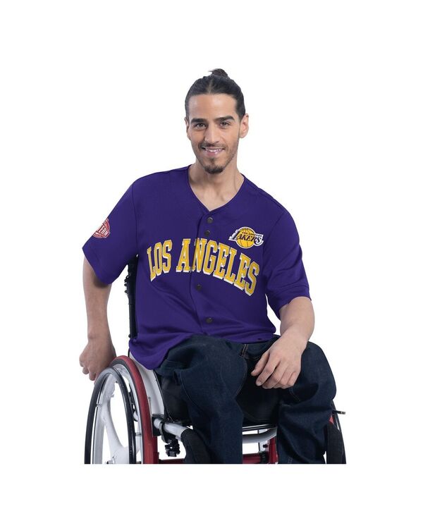 カール バンクス メンズ トップス シャツ ジャージー G-III Sports by Carl Banks Men's Purple Los Angeles Lakers Adaptive Star Player Fashion Baseball Jersey Purple パープル