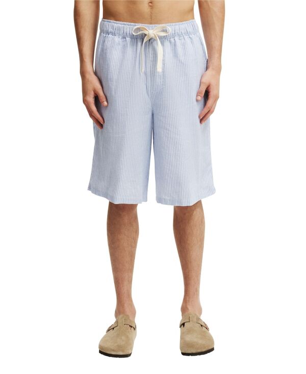 コットンオン メンズ ボトムス ハーフパンツ・ショーツ ショートパンツ COTTON ON Men's Baggy Shorts Blue stripe ブルー