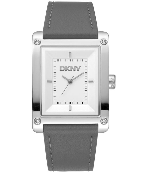 ダナ キャラン ニューヨーク レディース アクセサリー 腕時計 レザー マキシ DKNY Women's Westside Maxi Gray Leather Strap Watch 41mm Gray グレー