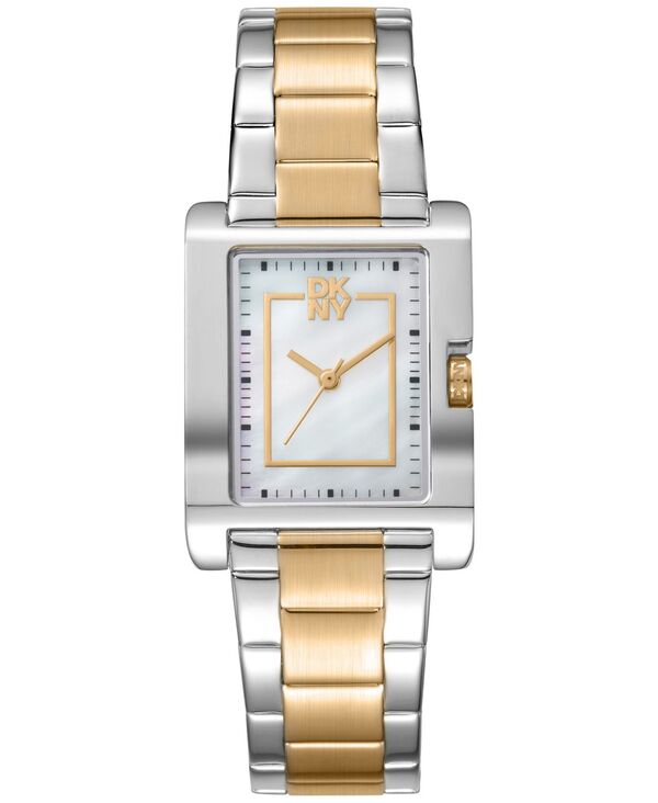 ダナ キャラン ニューヨーク レディース アクセサリー 腕時計 ミディ Tシャツ DKNY Women's Westside Midi White MOP Dial Gold Two-Tone Stainless Steel Bracelet Watch 25.5x33mm Two Tone ホワイト