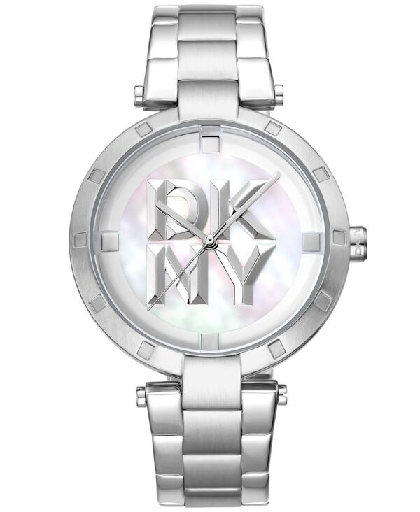 ダナ キャラン ニューヨーク レディース アクセサリー 腕時計 Tシャツ ロゴ DKNY Women's Essential Logo Stainless Steel Bracelet Watch 38mm Silver シルバー 25,760円
