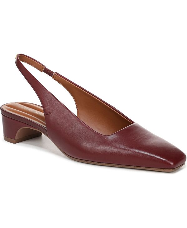 フランコサルト レディース シューズ パンプス Franco Sarto Women's Lyanna Square Toe Slingback Pumps Bordo Red Leather レッド