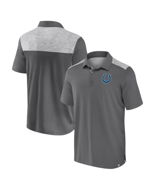 ファナティクス メンズ トップス スポーツシャツ Fanatics Men\u0027s Gray Indianapolis Colts Long Shot Polo Shirt Gray 薄墨色
