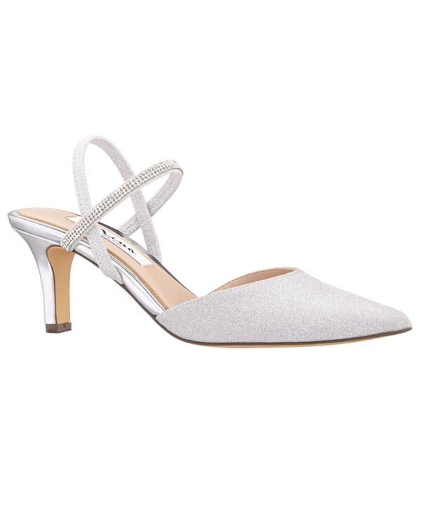 ニナ レディース シューズ パンプス Nina Women's Billie Slingback Evening Pumps Light Silver シルバー