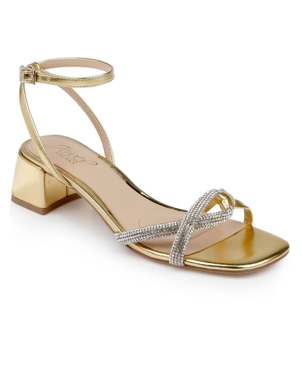 ジュウェルダグレイミシュカ レディース シューズ サンダル Jewel Badgley Mischka Women's Fern Dress Sandals Gold Metallic ゴールド|ReVida 店