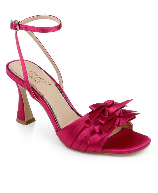 ジュウェルダグレイミシュカ レディース シューズ サンダル Jewel Badgley Mischka Women's Flory Dress Sandals Passion Pink Satin ピンク