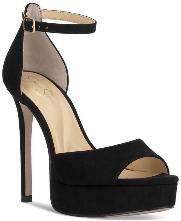 ジェシカシンプソン レディース シューズ サンダル プラットフォーム Jessica Simpson Women's Sohilea Two-Piece Platform Dress Sandals Black Suede ブラック