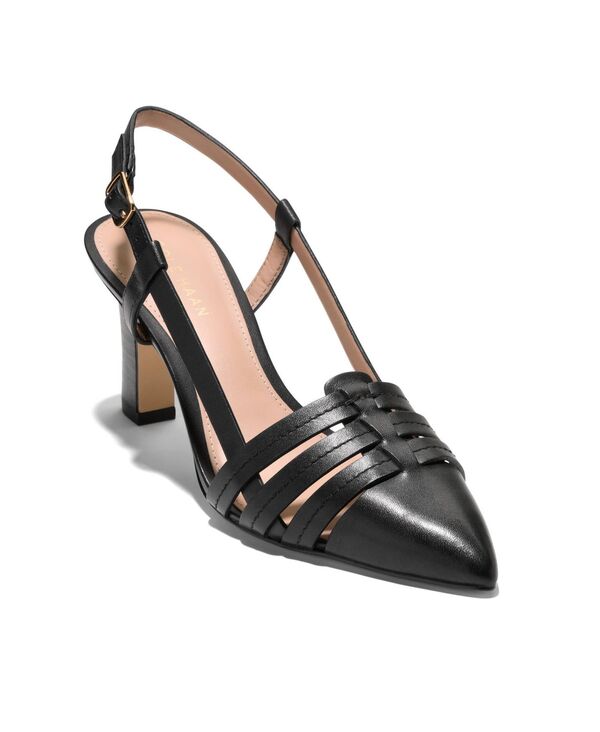 コールハーン レディース シューズ パンプス Cole Haan Women's Mylah Huarache Slingback Pumps Black Leather ブラック