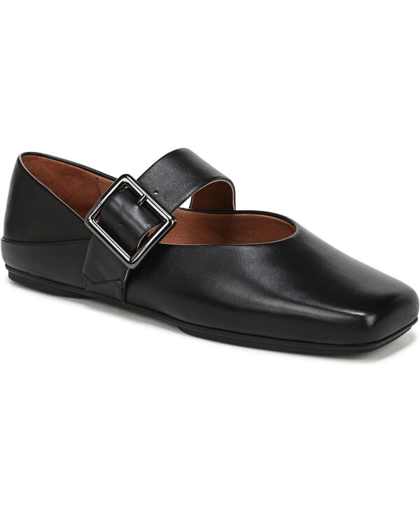 フランコサルト レディース シューズ パンプス Franco Sarto Women's Oakes Square Toe Ballerina Flats Black Leather ブラック