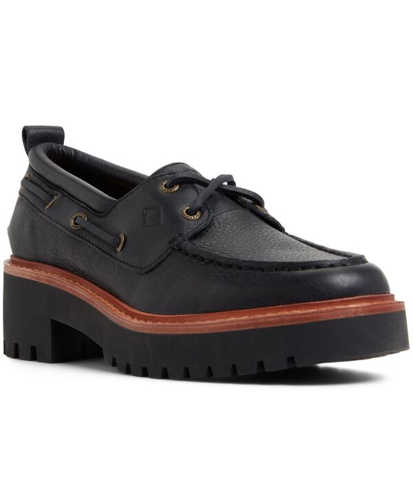 スペリー レディース シューズ パンプス Sperry Women's Authentic Original 2-Eye Lug Boat Shoe Tumbled black ブラック
