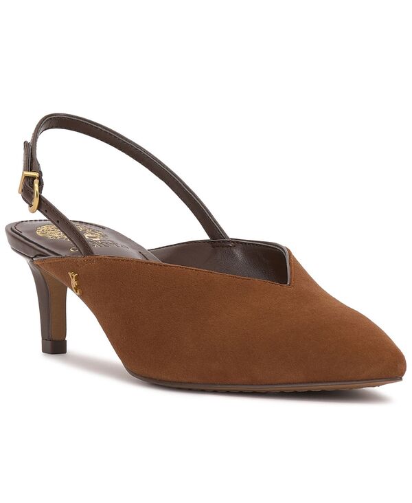 ヴィンスカムート レディース シューズ パンプス Vince Camuto Women Kylien Pointed Toe Slingback Pumps Burnt Sugar/Cafe Mocha Suede モカ
