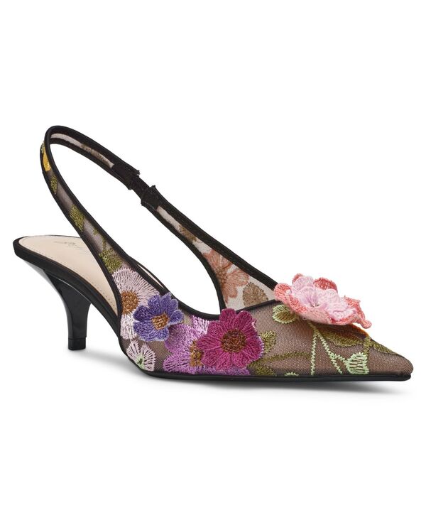ベッツィジョンソン レディース シューズ パンプス フラワー柄 フラワー Betsey Johnson Women's Dian Floral Slingback Pumps Black Floral ブラック