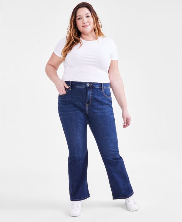スタイルアンドコー レディース ボトムス デニムパンツ ブーツカット ブーツ ジーンズ Style & Co Women's Mid-Rise Curvy Bootcut Jeans Regular Short and Long Lengths 2P-28W Zach