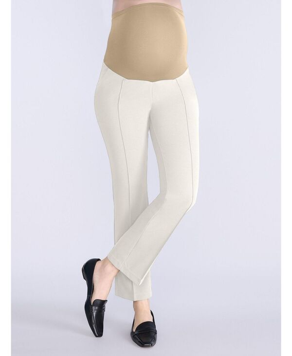 マザーフッドマタニティー レディース ボトムス カジュアルパンツ ストレート Women's Mia Secret Fit Over the Belly Slim Straight Leg Pant - Motherhood Maternity White ホワイト